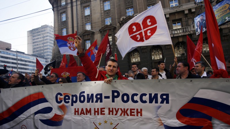 U službi interesa strane države: Anti-NATO protest rusofila u Beogradu